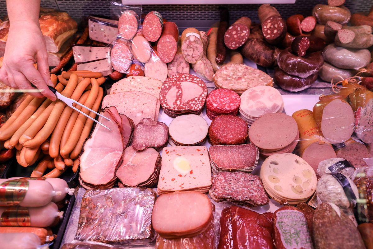 Meat counter in the supermarket (Jan Woitas/picture alliance via Getty Images)