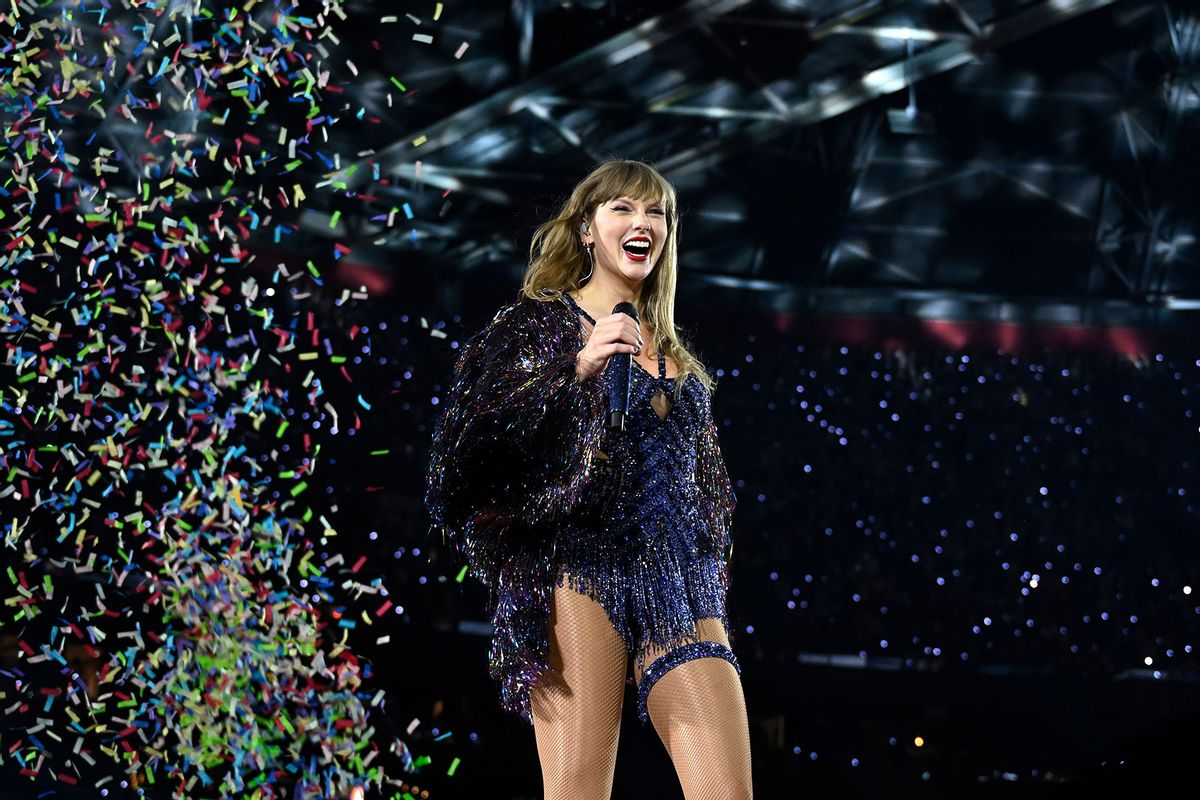 Taylor Swift performs onstage during "Taylor Swift | The Eras Tour" at Johan Cruijff Arena on July 04, 2024 in Amsterdam, Netherlands. (Carlos Alvarez/Getty Images for TAS Rights Management)